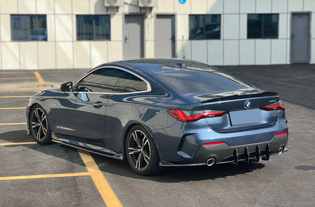 West Coast Euros Diffuser Max Style Carbon Fiber Diffuser w/ Max Style Rear Splitters - G22 4 Series