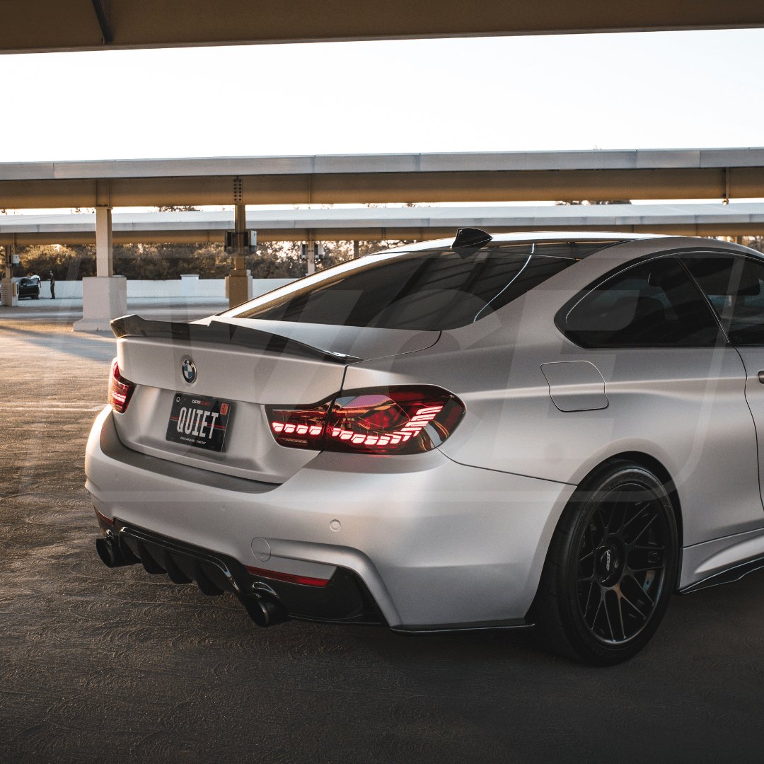 West Coast Euros Diffuser MP Style Carbon Fiber Dual Exhaust Diffuser - F32 / F33 / F36 4 Series