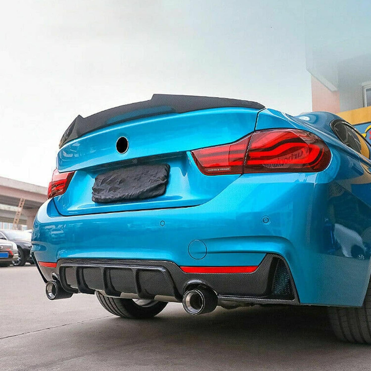 West Coast Euros Diffuser MP Style Carbon Fiber Dual Exhaust Diffuser - F32 / F33 / F36 4 Series