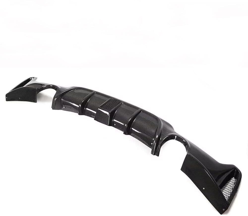 Dual Path Diffuser MP Style Carbon Fiber Dual Exhaust Diffuser w/ LED Brake Light - F32 F ...