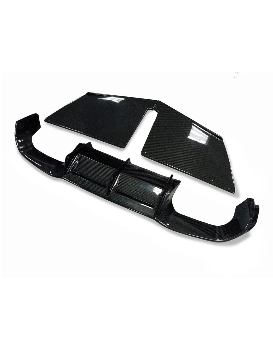West Coast Euros Diffuser MTC Style Carbon Fiber Rear Diffuser (3 PC) - BMW F87 M2