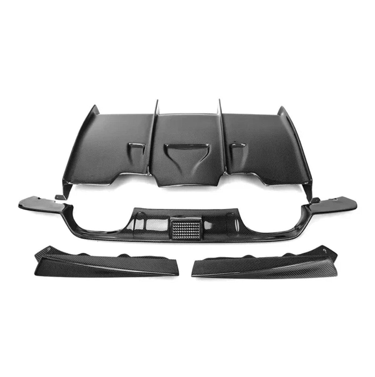 West Coast Euros Diffuser PSM Style Carbon Fiber Rear Diffuser (4 PC) - F80 M3 / F82 M4