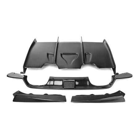 West Coast Euros Diffuser PSM Style Carbon Fiber Rear Diffuser (4 PC) - F80 M3 / F82 M4
