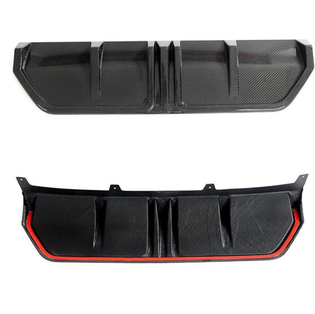 West Coast Euros Diffuser Shark Fin Style Carbon Fiber Middle Diffuser - G20 3 Seirs (LCI)