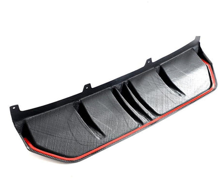 West Coast Euros Diffuser Shark Fin Style Carbon Fiber Middle Diffuser - G20 3 Seirs (LCI)