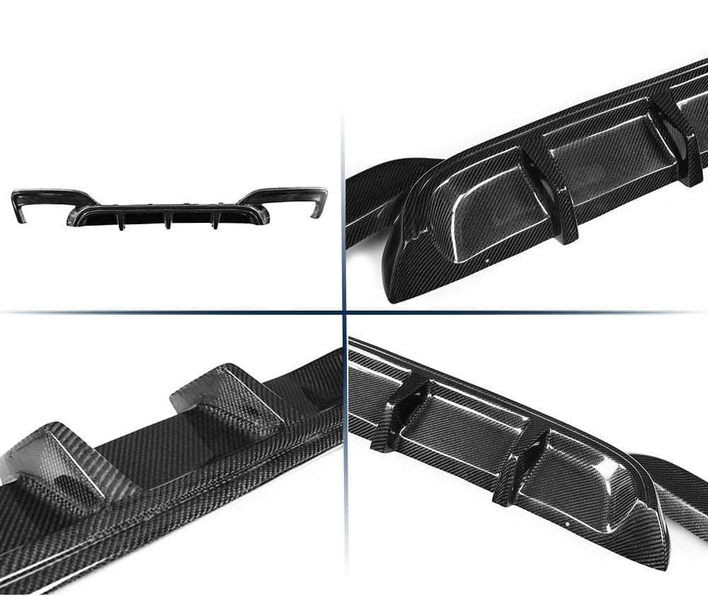 West Coast Euros Diffuser Shark Fin Style Carbon Fiber Rear Diffuser (V2) -  F06 / F12 / F13 M6 6 Series