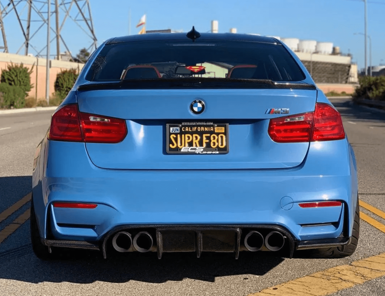 West Coast Euros Diffuser V Style Carbon Fiber Rear Diffuser (3PC) - F80 M3 / F82 M4