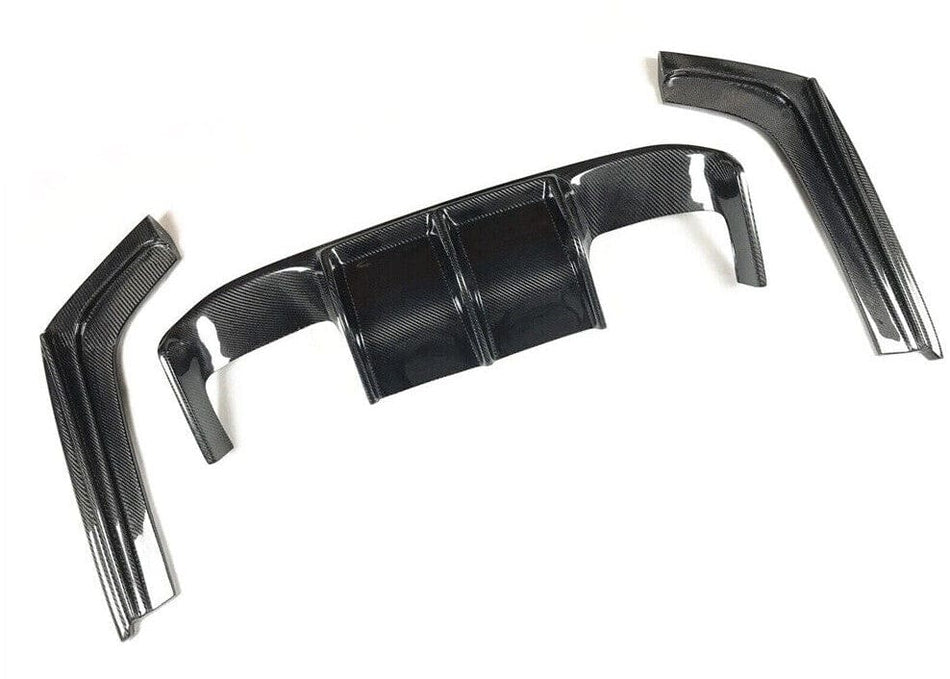 West Coast Euros Diffuser V Style Carbon Fiber Rear Diffuser (3PC) - F80 M3 / F82 M4