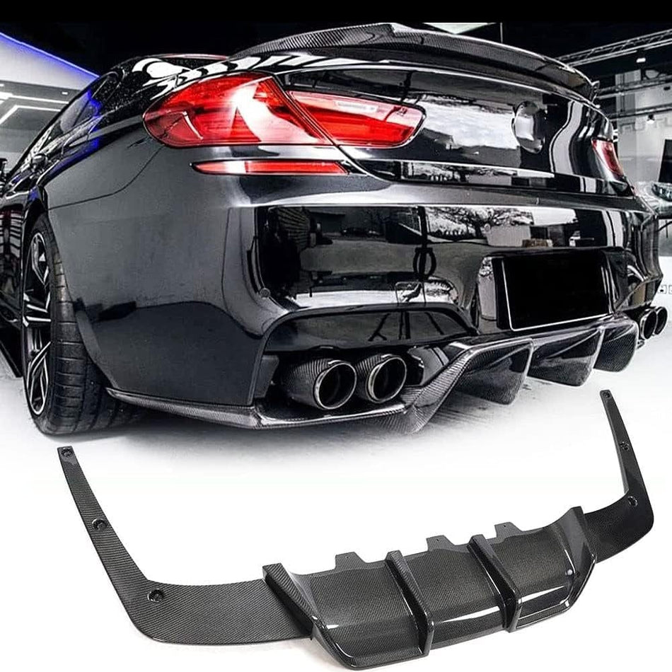 West Coast Euros Diffuser V Style Carbon Fiber Rear Diffuser w/ Side Splitters - F06 / F12 / F13 M6