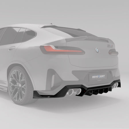 West Coast Euros Diffusers BMW X4M F98 LCI Carbon Fiber Rear Diffuser