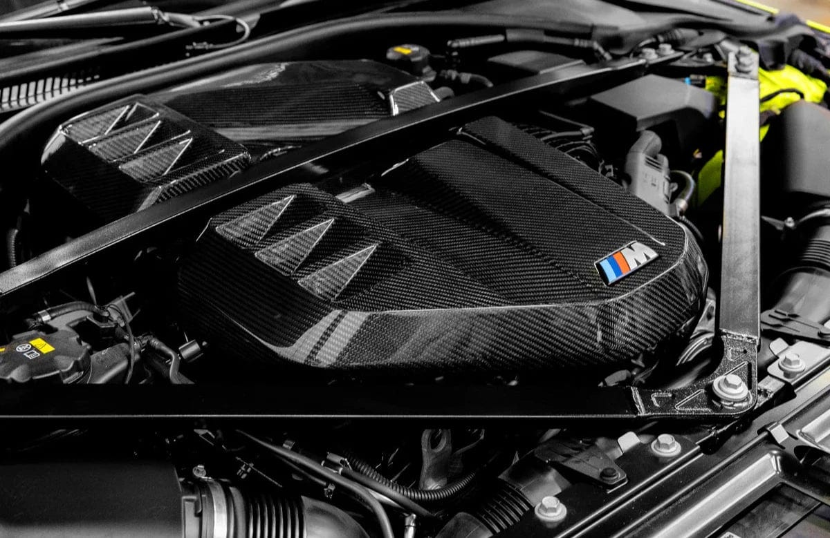 West Coast Euros Engine Bay Dry Carbon Fiber Engine Cover - G80 M3 / G82 M4 / G87 M2