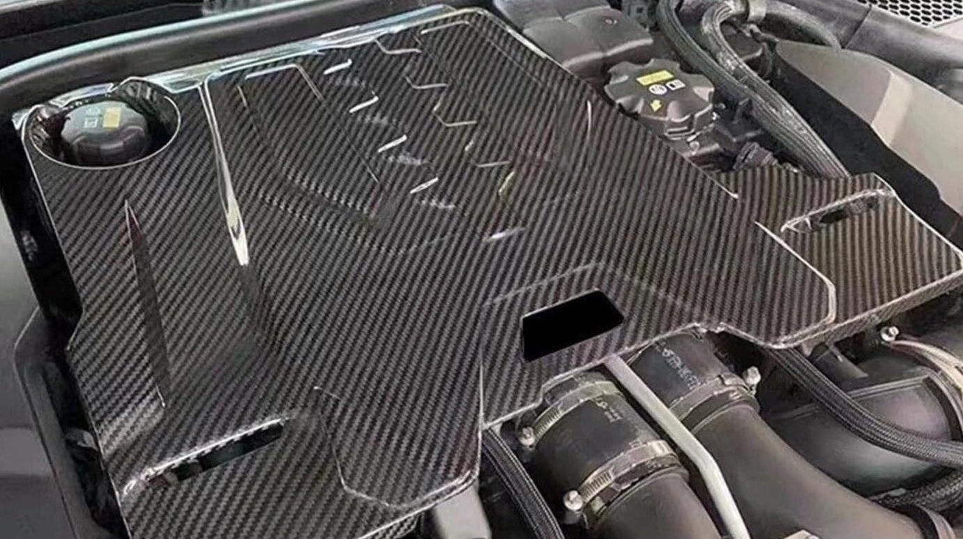 West Coast Euros Engine Bay Dry Carbon Fiber S63 Engine Cover - F90 M5