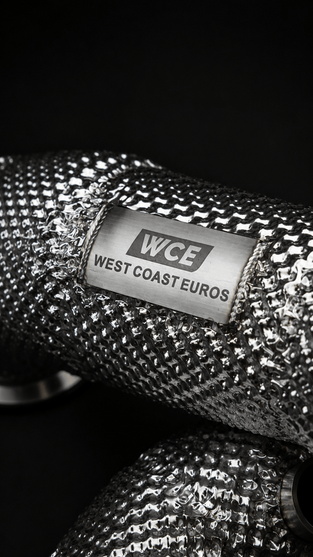West Coast Euros Exhaust 2017-2023 Mercedes E63 AMG Downpipe - W213 E63