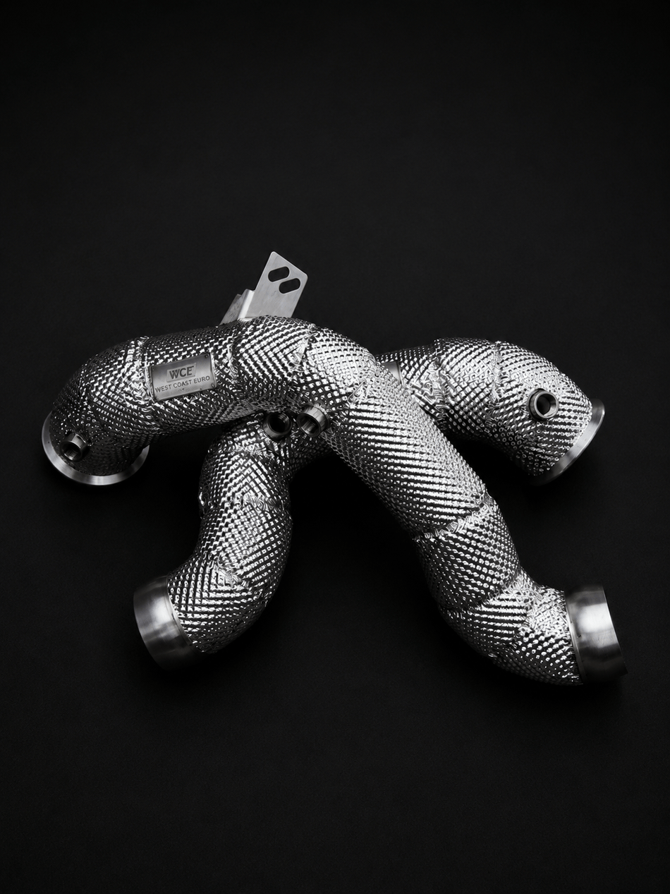 West Coast Euros Exhaust 2017-2023 Mercedes E63 AMG Downpipe - W213 E63