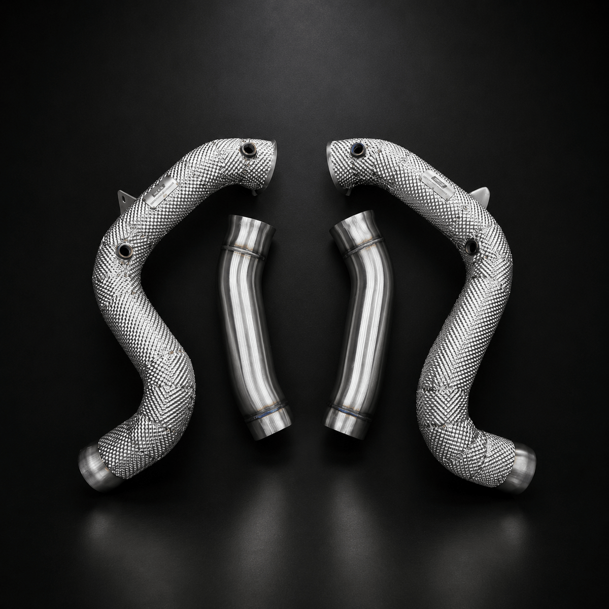 West Coast Euros Exhaust Yes / Catless Downpipes 2015-2023 Mercedes C63 Downpipes - W205 C63