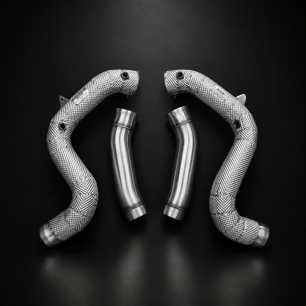 West Coast Euros Exhaust Yes / Catless Downpipes 2015-2023 Mercedes C63 Downpipes - W205 C63