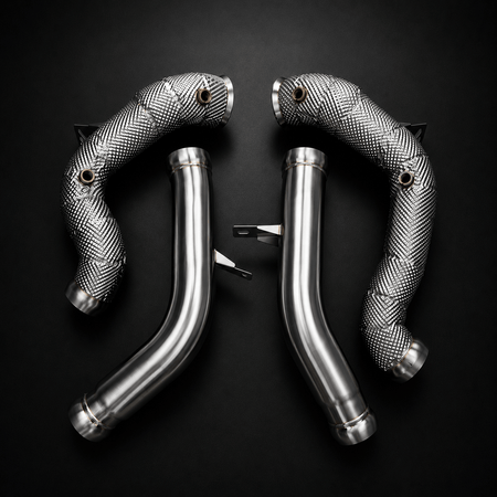 West Coast Euros Exhaust Yes / Catless Downpipes 2017-2023 Mercedes E63 AMG Downpipe - W213 E63