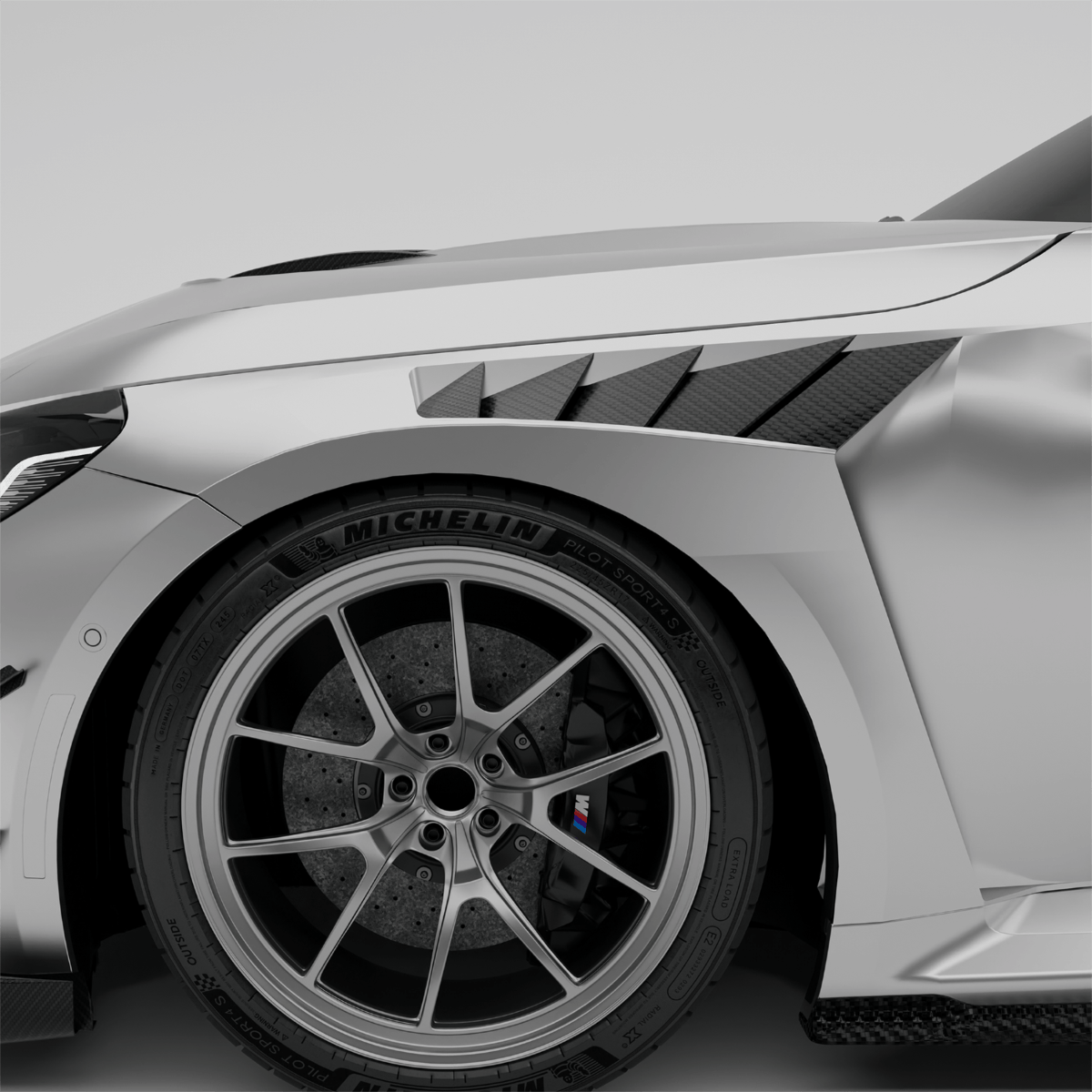 West Coast Euros Fender BMW M2 G87 Carbon Fiber Race Front Fenders