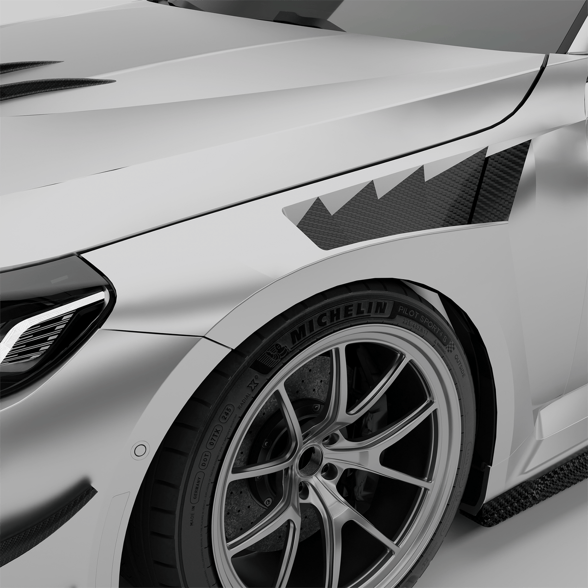 West Coast Euros Fender BMW M2 G87 Carbon Fiber Race Front Fenders