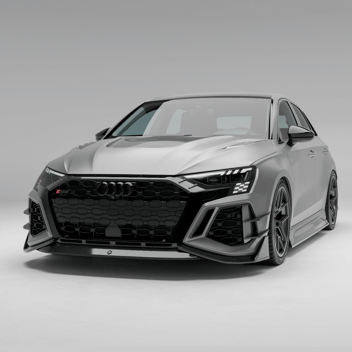 West Coast Euros Front Lip Audi RS3 8Y Sportback Carbon Fiber Front Lip