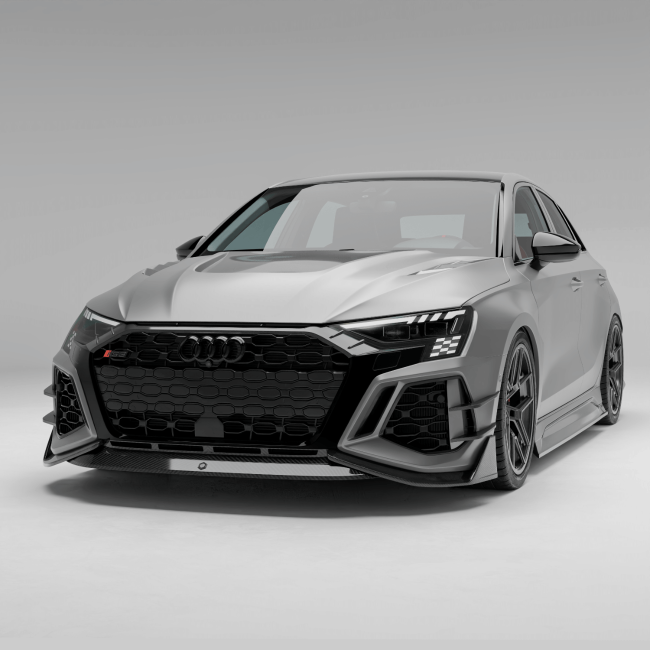 West Coast Euros Front Lip Audi RS3 8Y Sportback Carbon Fiber Front Lip