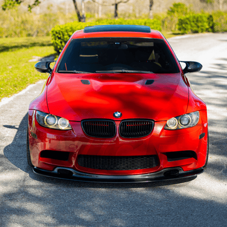 West Coast Euros Front Lip GT4 Style Carbon Fiber Lip V1 (Extended Vers.) - BMW E92 M3 / E90 M3