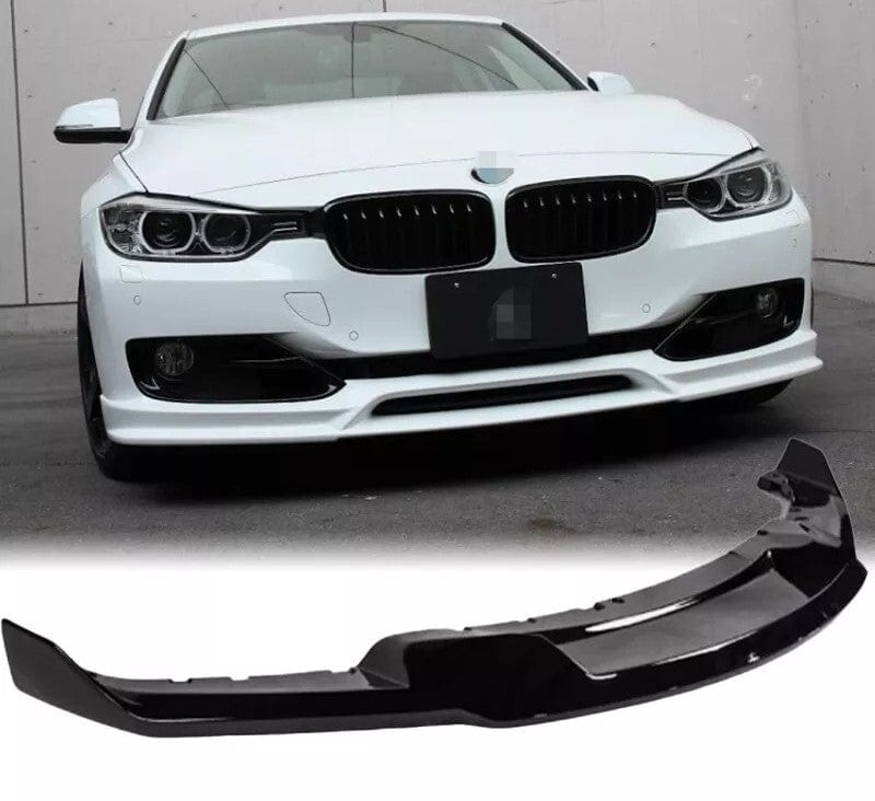 West Coast Euros Front Lip MAD Style Gloss Black Front Lip - F30 3 Series (w/ M Sport)