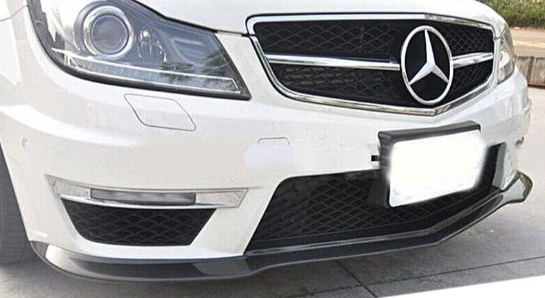 West Coast Euros Front Lip Mercedes Benz Facelift W204 C63 AMG Sedan Carbon Fiber Front Lip (V2)