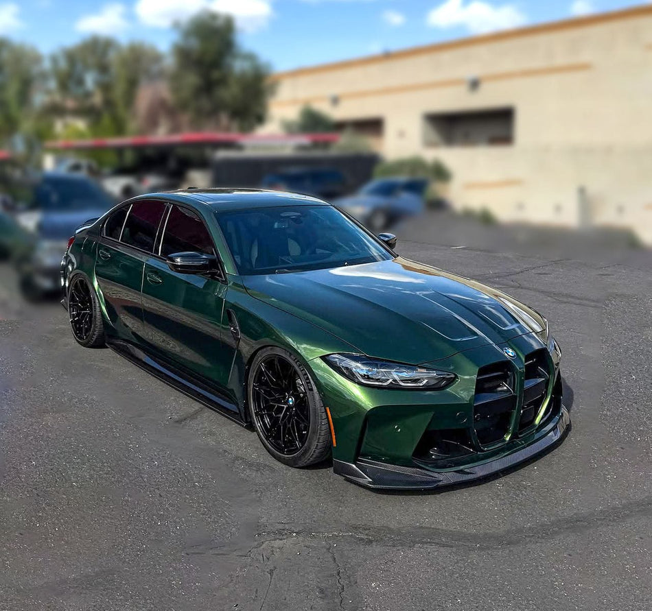 West Coast Euros Front Lip MH Style Carbon Fiber Front Lip V2 (3PC) - G80 M3 / G82 M4