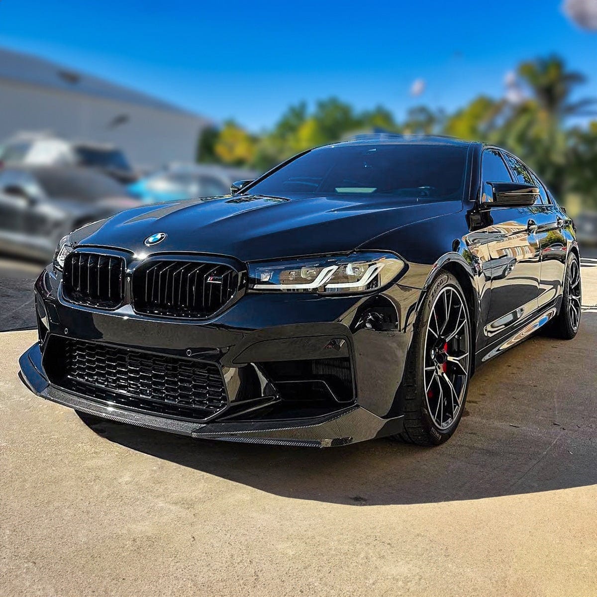 West Coast Euros Front Lip Performance Style Carbon Fiber Front Lip - F90 M5 (LCI)