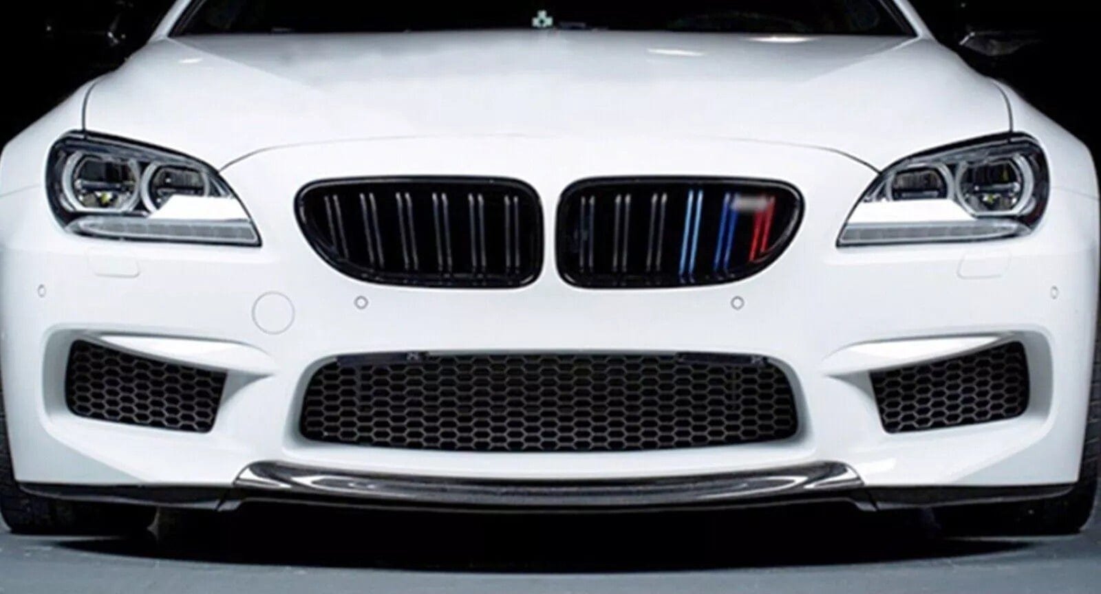 West Coast Euros Front Lip R Style Carbon Fiber Front Bumper Center Lip - F06 / F12 / F13 M6