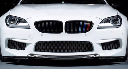 West Coast Euros Front Lip R Style Carbon Fiber Front Bumper Center Lip - F06 / F12 / F13 M6