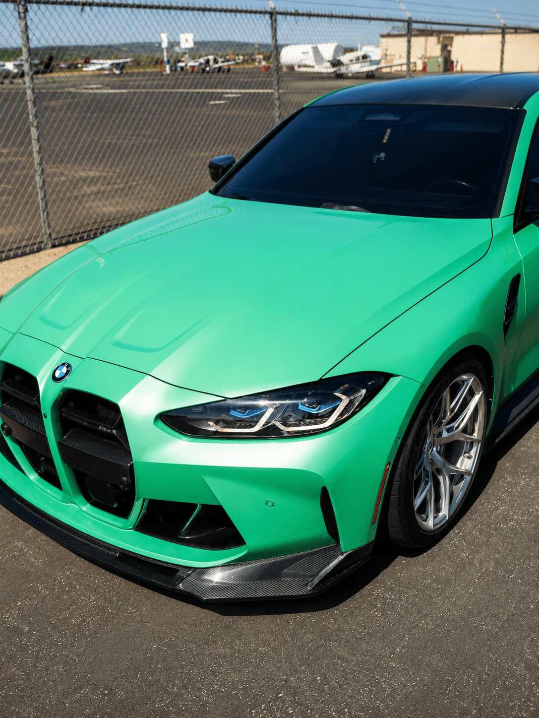 West Coast Euros Front Lip V Style Carbon Fiber Front Lip (3 PC) - G80 M3 / G82 M4