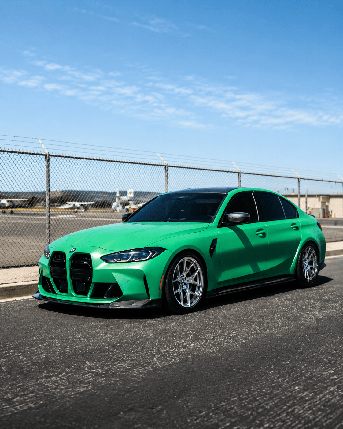 West Coast Euros Front Lip V Style Carbon Fiber Front Lip (3 PC) - G80 M3 / G82 M4