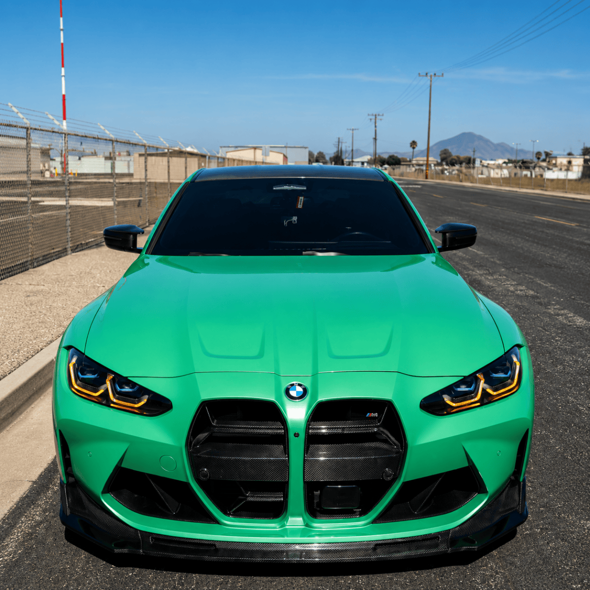 West Coast Euros Front Lip V Style Carbon Fiber Front Lip (3 PC) - G80 M3 / G82 M4