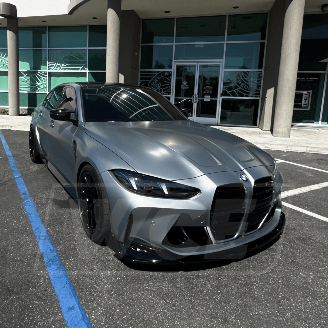 West Coast Euros Front Lip V2 Style Gloss Black Front Lip (3 PC) - G80 M3 / G82 M4