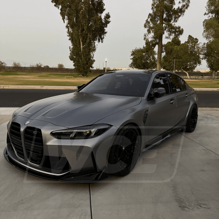 West Coast Euros Front Lip V2 Style Gloss Black Front Lip (3 PC) - G80 M3 / G82 M4