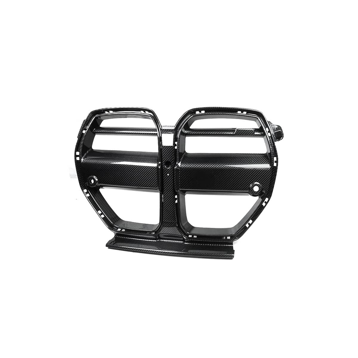 West Coast Euros Grille 1 Pc V Style Dry Carbon Fiber Front Grille Replacement - G80 M3 / G82 M4