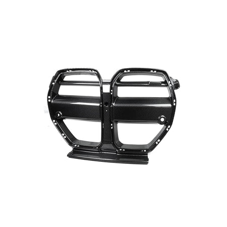 West Coast Euros Grille 1 Pc V Style Dry Carbon Fiber Front Grille Replacement - G80 M3 / G82 M4