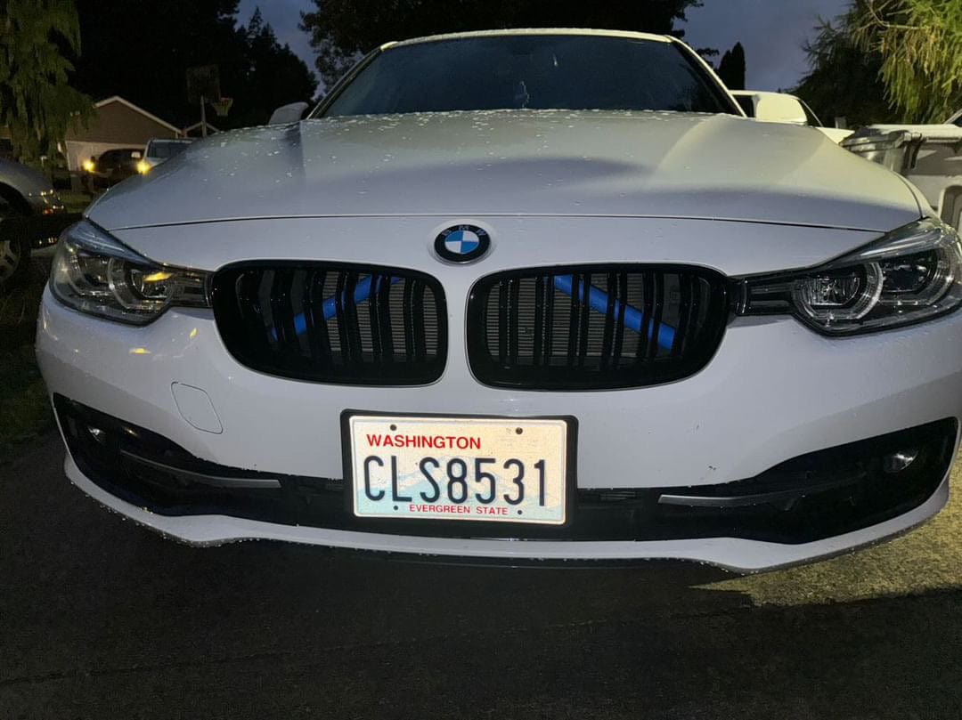 West Coast Euros Grille Gloss Black Kidney Grills - BMW F30 3 Series