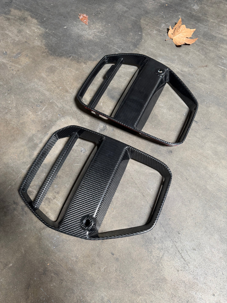 West Coast Euros Grille (OPEN BOX) V Style Dry Carbon Fiber Front Grille Replacement - G80 M3 / G82 M4