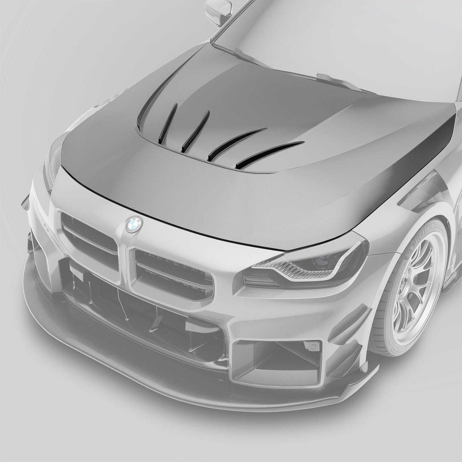 West Coast Euros Hood BMW M2 G87 Carbon Fiber Aero Hood & Strakes