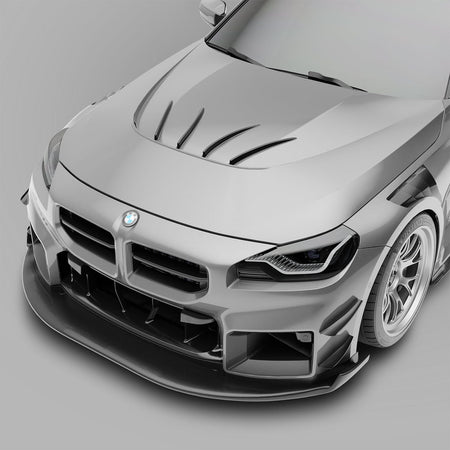West Coast Euros Hood BMW M2 G87 Carbon Fiber Aero Hood & Strakes