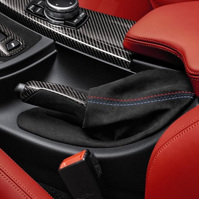 West Coast Euros Interior Carbon Fiber / Alcanatara Handbrake Cover (E & F Chassis)