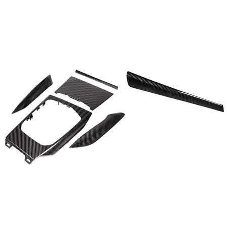 West Coast Euros Interior Carbon Fiber Center Console Trim Replacements (6 PC) - G80 M3 / G82 M4 / G87 M2 / G20 3 Series / G22 4 Series / G42 2 Series