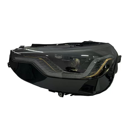 West Coast Euros Ligh Blacked Out Housing w/ Gold Accents IKON Style LED Headlight - G42 22 Series