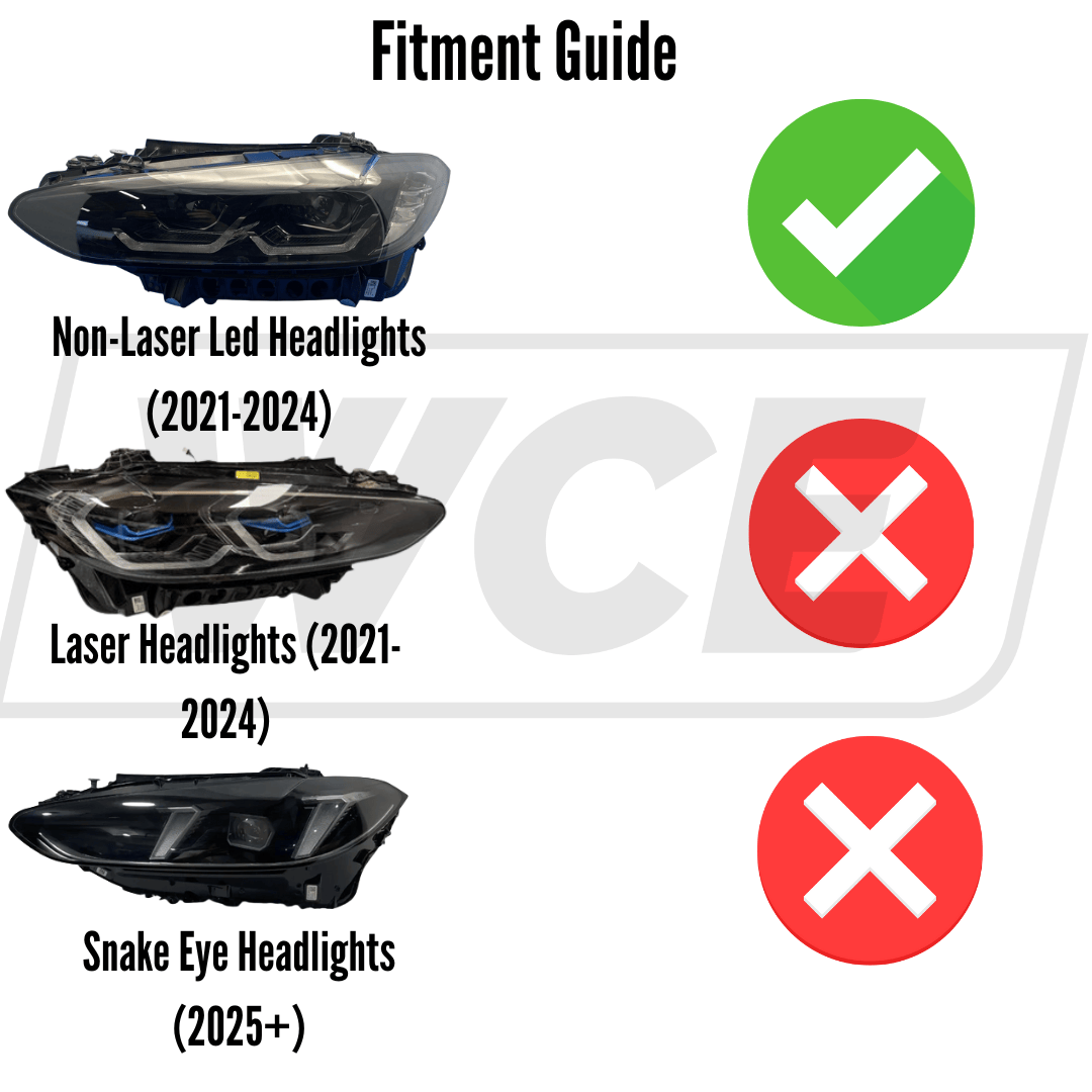 West Coast Euros Lighting Adaptive Laser Style Headlights V1 - G80 M3 / G82 M4 / G22 4 Series