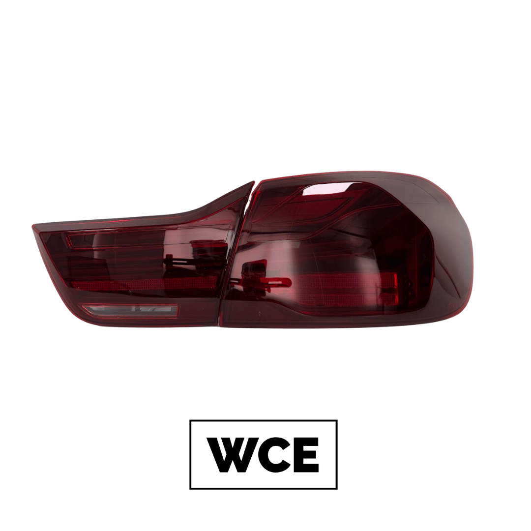 West Coast Euros Lighting BMW F32 4 Series / F82 M4 CSL Laser Style Tail Lights (Smoked & Red)
