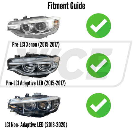 West Coast Euros Lighting IKON Style LCI2 LED Color Switching Headlights V3 (Coding Included) - F80 M3 / F82 M4 / F32 4 Series