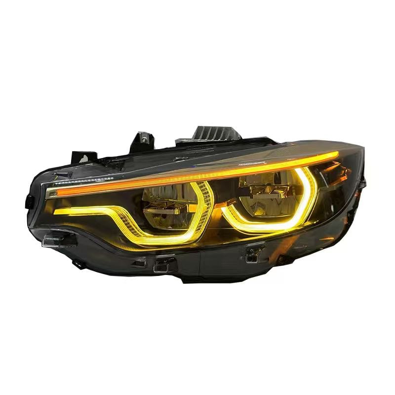 West Coast Euros Lighting IKON Style LCI2 LED Color Switching Headlights V4 Gold Version (Coding Included) - F80 M3 / F82 M4 / F32 4 Series